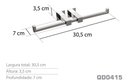 Ver imagem 3 de Papeleira Dupla - Kromus Qd0415