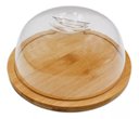 Ver imagem 1 de Porta Queijo Queijeira de Bambu com Tampa Acrílico 19cm Yangzi