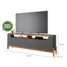 Rack Bancada para Tv 70 Polegadas 185 Cm Moema Permóbili Grafite/nature - 100% Mdf - 5