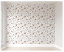 Ver imagem 1 de Papel de Parede Flores Pássaros Delicado Menina Rolo 3m