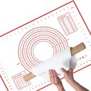 Ver imagem 1 de Esteira de Silicone Antiaderente Walfos, Forro de Cozinha para Forno, 1 Peça de 50x70cm para Massas