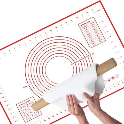 Esteira de Silicone Antiaderente Walfos, Forro de Cozinha para Forno, 1 Peça de 50x70cm para Massas