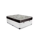 Ver imagem 4 de Cama Box Baú Casal Colchão Aylla Espuma D33 Acolchões + Box Sintético 57x138x188 Cor:Branco
