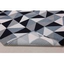 Ver imagem 2 de Tapete 3,00m X 2,00m Sala Tecido Jacquard Antiderrapante Geométrico - Ladrilhado Preto