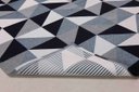 Ver imagem 2 de Tapete 3,00m X 2,00m Sala Tecido Jacquard Antiderrapante Geométrico - Ladrilhado Preto