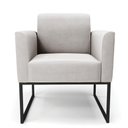 Ver imagem 6 de Kit 2 Poltronas Base Industrial Preto Marisa Veludo D03 - D\'rossi Cor Cinza