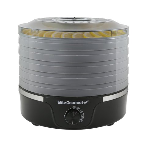 Elite Gourmet Efd319dkg Desidratador de Alimentos 5 Bandejas Preto/cinza