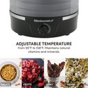 Ver imagem 3 de Elite Gourmet Efd319dkg Desidratador de Alimentos 5 Bandejas Preto/cinza