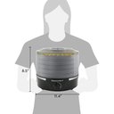 Ver imagem 7 de Elite Gourmet Efd319dkg Desidratador de Alimentos 5 Bandejas Preto/cinza