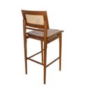 Ver imagem 2 de Banqueta Alta com Assento Sobreposto Estofado. Encosto em Tela Sextavada