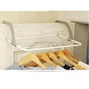 Ver imagem 5 de Varal Portatil de Porta Janela Sacada Apartamento Suporte Seca Roupa Dobravel 5 Varetas Pratico