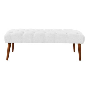 Recamier Rubi 1,40m Corino Branco - Dominic Decor