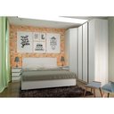 Ver imagem 1 de Quarto de Casal com Guarda Roupa, Cabeceira e Mesa de Cabeceira Prime Luciane Móveis