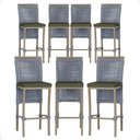 Ver imagem 1 de 7 Banqueta em Alumínio Roma Fendi Corda Náutica Tecido 13