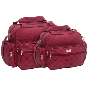 Kit Bolsas Maternidade Mave Baby Charme Vinho