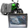 Capa Cobrir Moto Protetora Forrada Impermeável Anti Uv Tamanho P M G GG Carrhel - P - 1