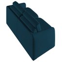 Ver imagem 7 de Sofá Cama Casal para Sala 196cm Polska K04 Veludo Azul - Mpozenato