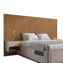 Ver imagem 3 de Cabeceira para Cama de King Florença com 2 Mesas de Cabeceira Cedro/off White