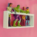 Ver imagem 2 de Estante Organizadora de Bonecas Barbie Prateleira Para Bonecos Marvel Mdf 55cm