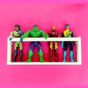 Ver imagem 1 de Estante Organizadora de Bonecas Barbie Prateleira Para Bonecos Marvel Mdf 55cm
