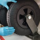 Ver imagem 3 de Rodizio Pneumático Fixo 350-8 Carrinho de Carga 4 Lonas Schioppa