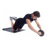 Roda Abdominal Exercicios Lombar Funcional Academia - Preto - 3