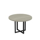 Ver imagem 1 de Mesa Reunião Redonda 1100pe40tub Castanheira Natural -preto
