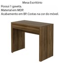 Ver imagem 3 de Mesa para Escritório Home Office Me4107 Mdp Nogal - Gran Belo