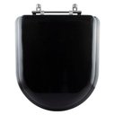 Ver imagem 1 de Assento Sanitário Almofadado Carrara Preto para Louça Deca