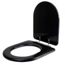 Ver imagem 2 de Assento Sanitário Almofadado Carrara Preto para Louça Deca