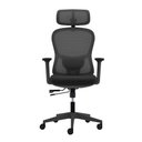Ver imagem 2 de Cadeira Ergonômica Nr 17 Presidente Prime Encosto Mesh Apoio de Cabeça e Braços Ajustáveis Preta