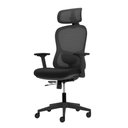 Ver imagem 1 de Cadeira Ergonômica Nr 17 Presidente Prime Encosto Mesh Apoio de Cabeça e Braços Ajustáveis Preta