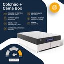 Ver imagem 4 de Cama Box com Colchão Gazin de Espuma D28 Double Face Force Up Queen 158cm