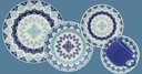 Ver imagem 2 de Kit 12 Pratos Rasos Donna Lola Oxford Cerâmica 24cm