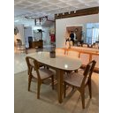 Ver imagem 5 de Mesa Orgânica / Retrô 180 Cm - Off White/freijó