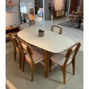 Ver imagem 6 de Mesa Orgânica / Retrô 180 Cm - Off White/freijó