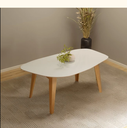 Ver imagem 1 de Mesa Orgânica / Retrô 180 Cm - Off White/freijó