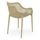 Ver imagem 6 de Kit 2 Cadeiras de Jantar Design Suits com Braços Empilhável em Polipropileno - Nude