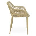 Ver imagem 5 de Kit 2 Cadeiras de Jantar Design Suits com Braços Empilhável em Polipropileno - Nude