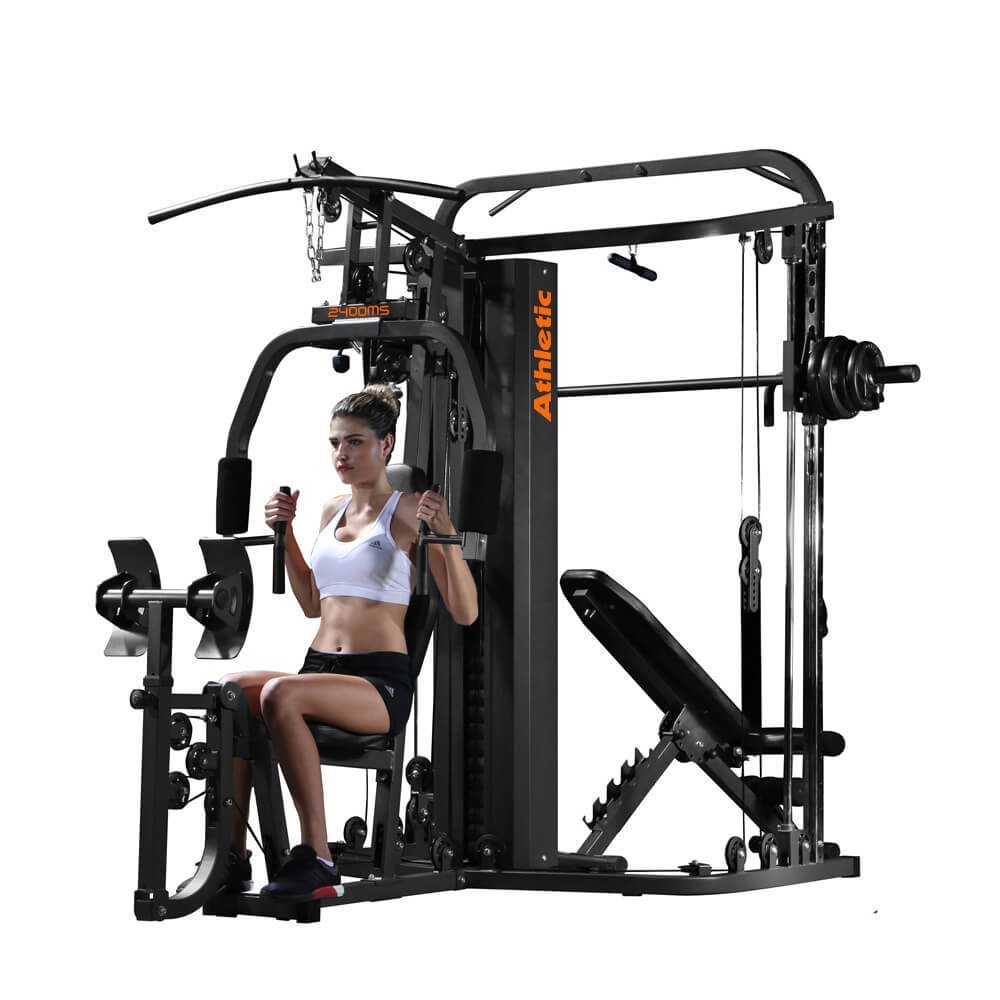 Estação Funcional Trainer Athletic 2400ms com 67,5kg +40 Exercícios - 6