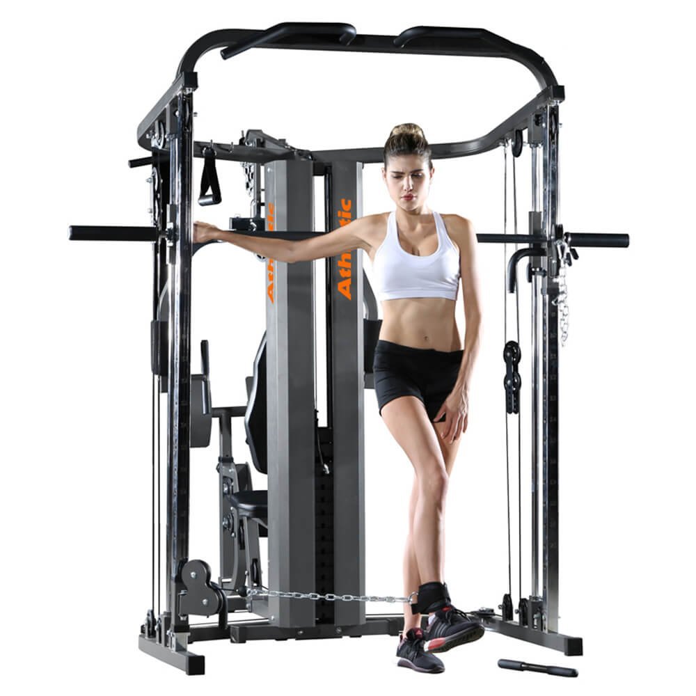 Estação Funcional Trainer Athletic 2400ms com 67,5kg +40 Exercícios - 5