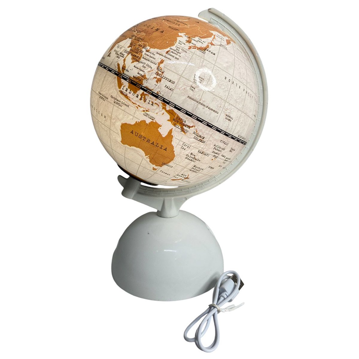 Globo Terrestre Luminoso Giratorio 3 Tons Touch Usb Mapa Mundi Interativo Decoraçao Quarto Sala Mesa - 14