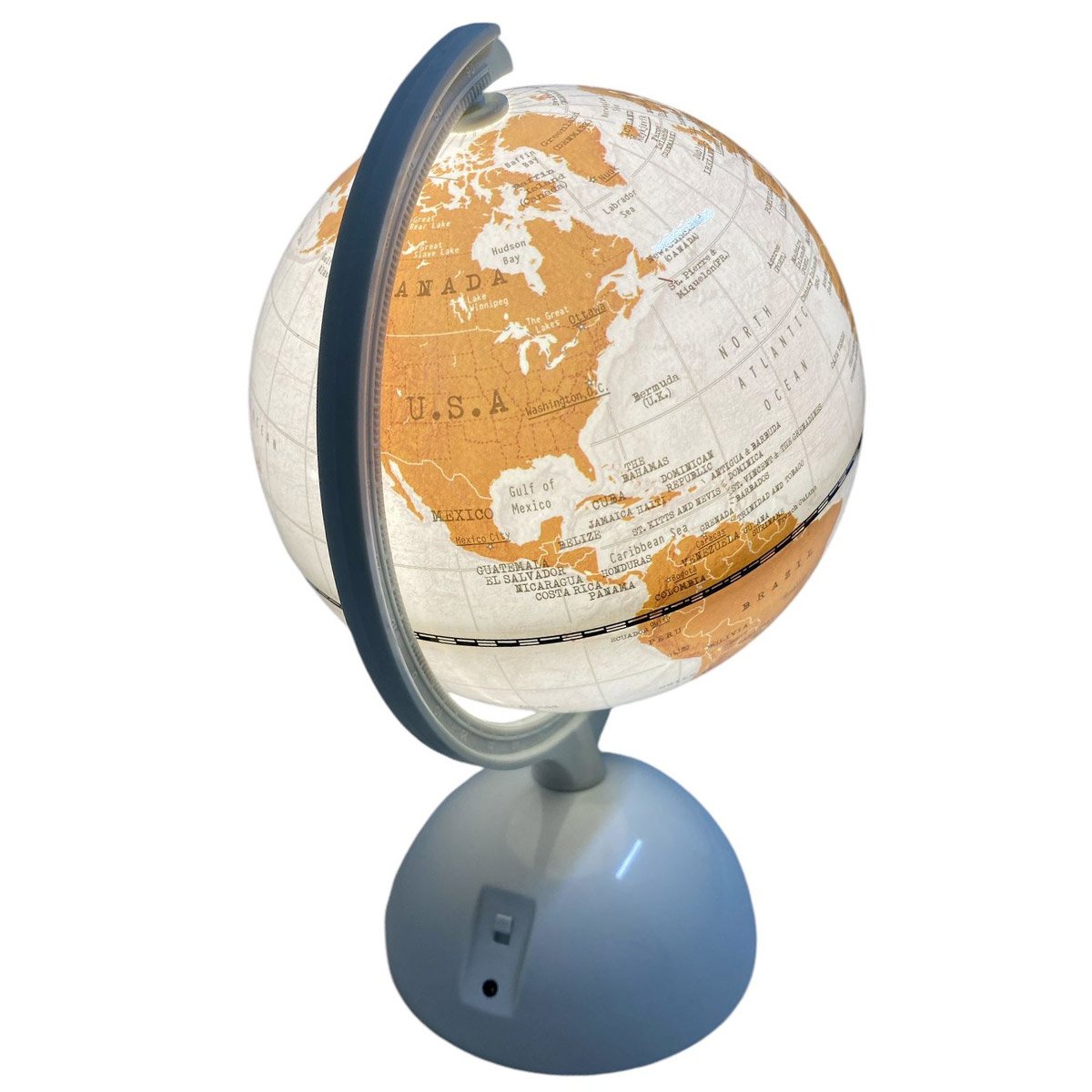 Globo Terrestre Luminoso Giratorio 3 Tons Touch Usb Mapa Mundi Interativo Decoraçao Quarto Sala Mesa