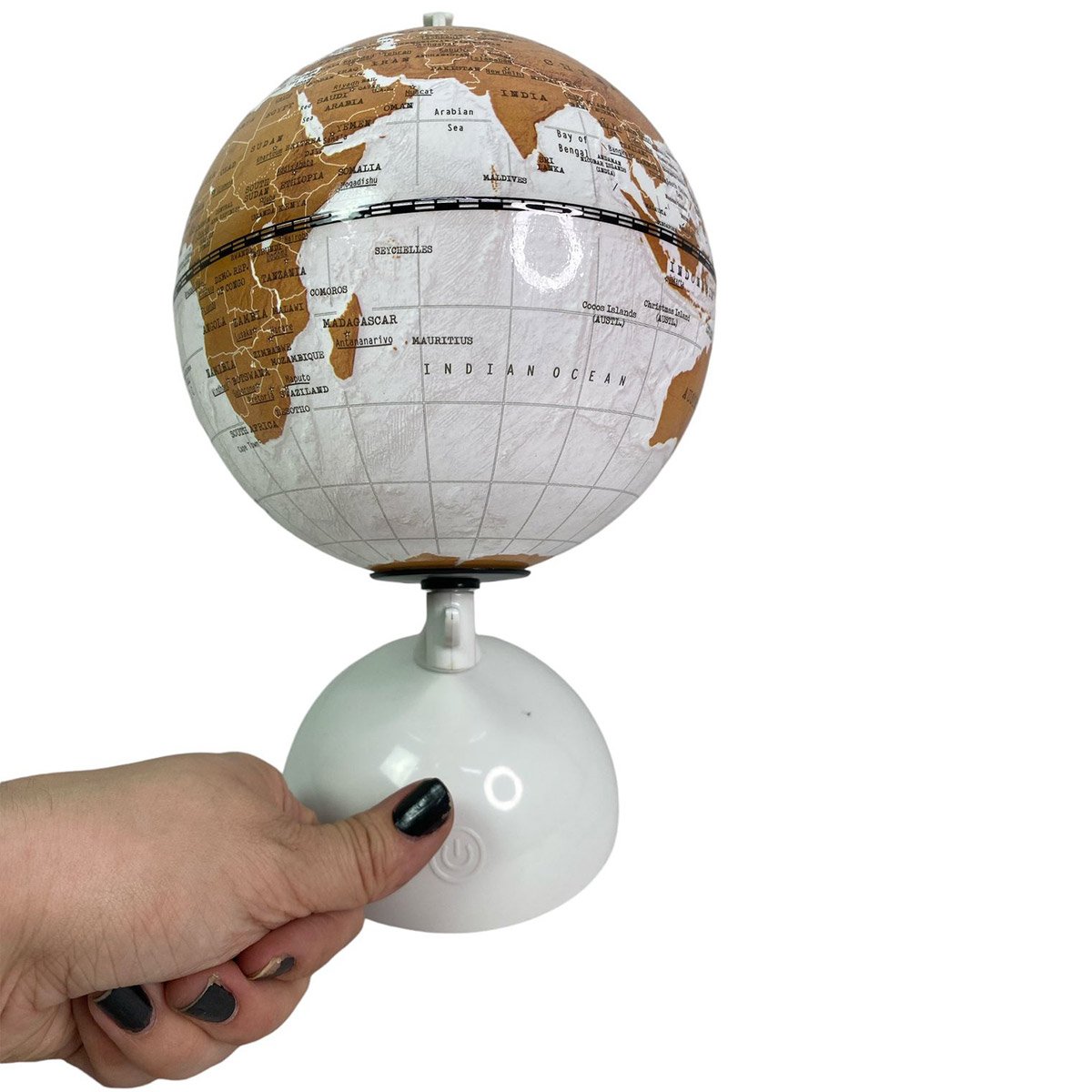 Globo Terrestre Luminoso Giratorio 3 Tons Touch Usb Mapa Mundi Interativo Decoraçao Quarto Sala Mesa - 6