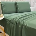Ver imagem 2 de Jogo de Cama Lençol Queen D Mais 4 Peças - Esmeralda - 100% Poliéster