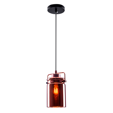 Lustre Rústico Moderno Direcionável Haz 1 Lâmpada E27 Bivolt:cobre/110v/220v