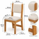 Ver imagem 5 de Conjunto Mesa de Jantar 4 Cadeiras 90cm Tampo Redondo
