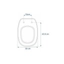 Ver imagem 3 de Assento Sanitário Poliéster Dona Beja Branco - Santa Clara