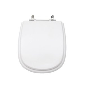 Assento Sanitário Poliéster Dona Beja Branco - Santa Clara