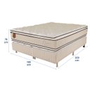 Ver imagem 6 de Cama Box King Size (box + Colchão) 193x203x75 Ouro Prorelax Molas Ensacadas Pillow Top Viscoelástico